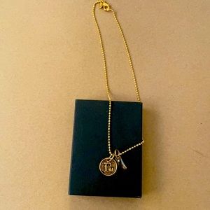 Initial R Gold Necklace